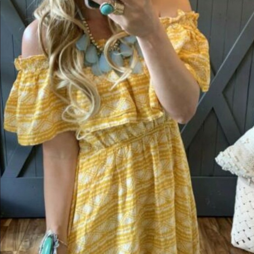 Bohemian Block Print Summer Dress